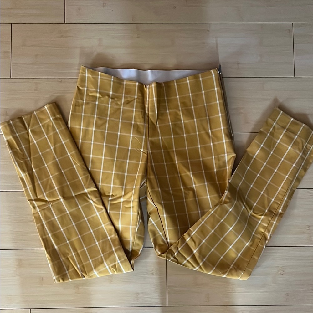a new day Mustard Yellow Plaid Pants